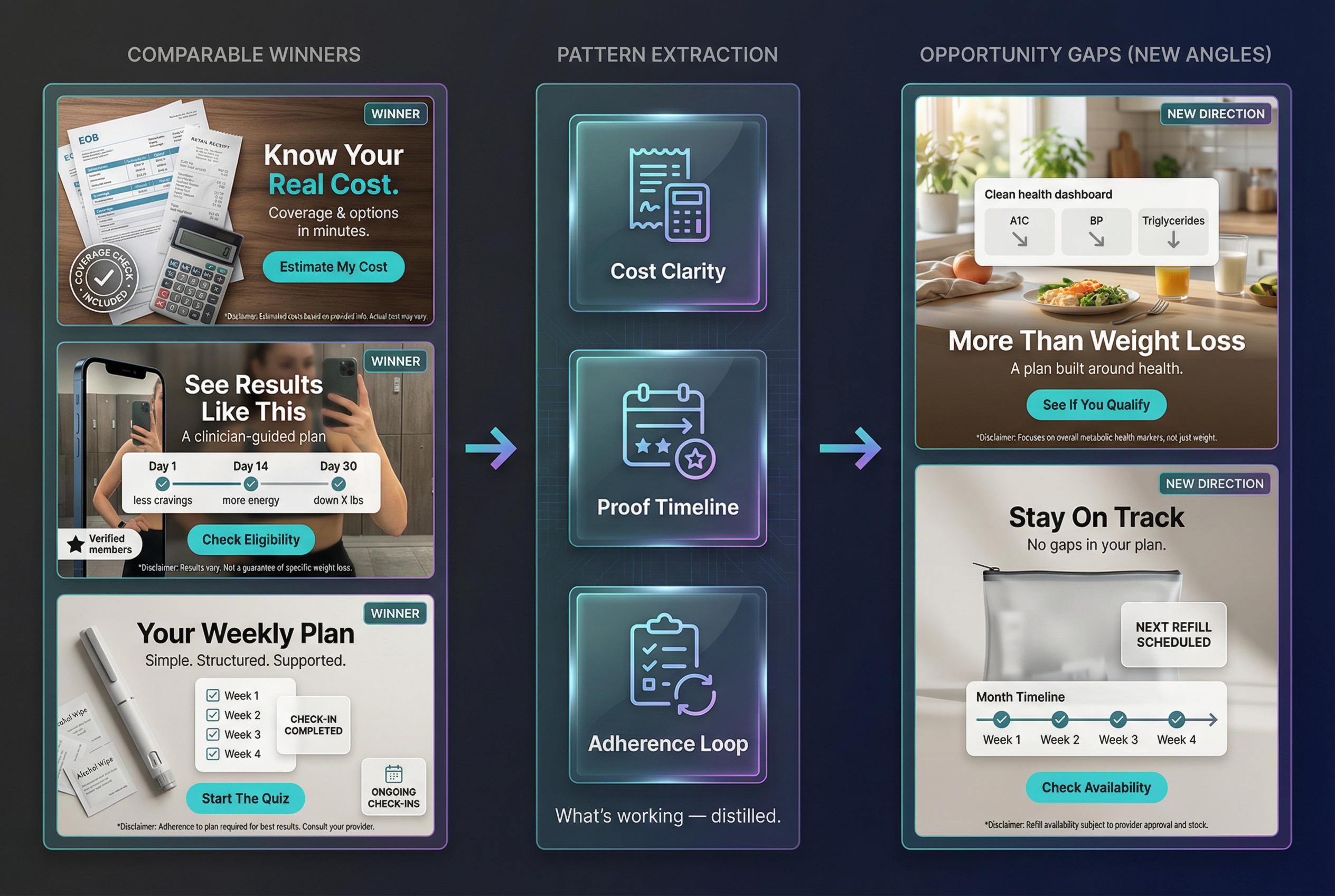 Autonomous cache pool of pre-generated creative assets