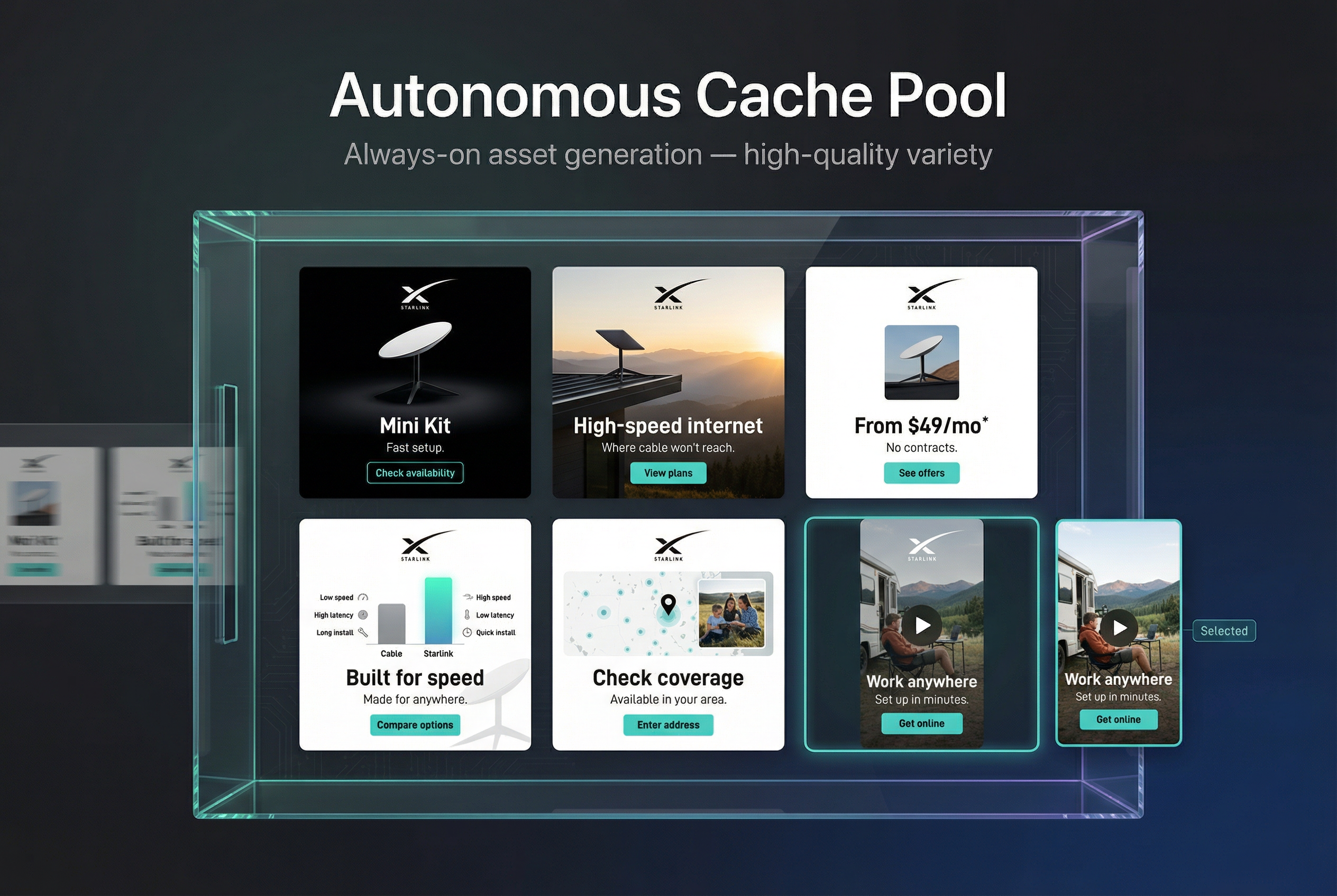 Competitive creative intelligence and pattern extraction view